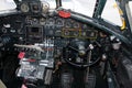 Old bomber cockpit