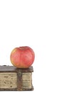 Old book and apple Royalty Free Stock Photo