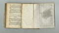 Old book, chapter and study of information on paper in antique, vintage or science textbook with knowledge. Archive