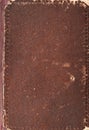 Old book cover texture, brown leather and paper Royalty Free Stock Photo