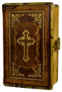 Old book with a cross