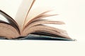 Old book fanned open Royalty Free Stock Photo