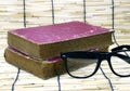 Old book and glasses Royalty Free Stock Photo
