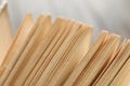 Old book pages, close up Royalty Free Stock Photo