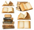 Isolated old books Royalty Free Stock Photo