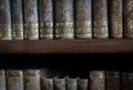 The old books of an ancient library Royalty Free Stock Photo