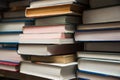 Old books on book shelf background Royalty Free Stock Photo