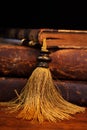 Old Books and Pen Royalty Free Stock Photo