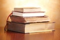 Old books pile Royalty Free Stock Photo