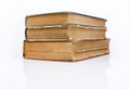 Old books piled together Royalty Free Stock Photo