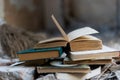 Old books, books for witches Royalty Free Stock Photo