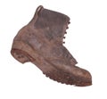 Old boot with steel shoe sole Royalty Free Stock Photo