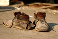 Old boots Royalty Free Stock Photo