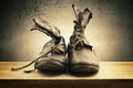 Old boots Royalty Free Stock Photo