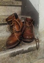 The old boots Royalty Free Stock Photo