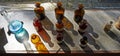 Old bottles of pharmacy in the sunlight, Rio, Brazil Royalty Free Stock Photo