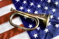 Old brass Bugle Royalty Free Stock Photo