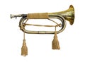 Old brass bugle Royalty Free Stock Photo