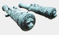 Old brass cannon Royalty Free Stock Photo