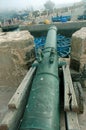 Old brass cannon in Morocco Royalty Free Stock Photo