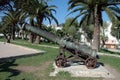 Old brass cannon in Morocco Royalty Free Stock Photo