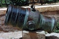 Old brass cannon in Morocco Royalty Free Stock Photo