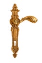 Old brass handle Royalty Free Stock Photo