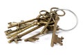 Old brass key Royalty Free Stock Photo