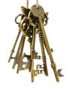 Old brass key Royalty Free Stock Photo