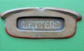 Old Brass Letter Slot Royalty Free Stock Photo