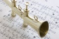 Old Brass Lodge horn Royalty Free Stock Photo