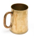 Old brass mug Royalty Free Stock Photo