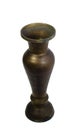 Old brass vase isolate on white background Royalty Free Stock Photo