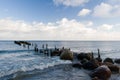 Old breakwater Royalty Free Stock Photo