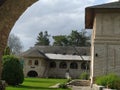 The old Brebu Monastery, founded by Matei Basarab in 1640 Royalty Free Stock Photo