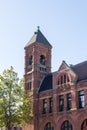 Old Brick Bell Tower and Church