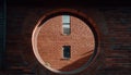 Old brick building features ancient arch and modern glass facade generated by AI Royalty Free Stock Photo