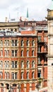 Old Brick Building with Ornate Windows