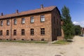 Old brick buildings in Auschwitz I camp Royalty Free Stock Photo