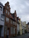 Old brick buildings. Brick gothic architecture, Lubeck, Germany Royalty Free Stock Photo