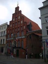 Old brick buildings. Brick gothic architecture, Lubeck, Germany Royalty Free Stock Photo