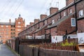 old brick built terraced house in the north of England UK