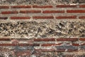 Old brick church wall Royalty Free Stock Photo