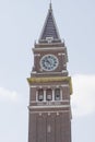 Old Brick Clock Tower in seattle Royalty Free Stock Photo