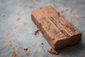 Old brick on concrete floor