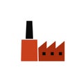 Old factory building glyph