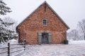 Old brick house in north Europe. Turaida, Sigulda, Latvia