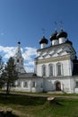 Old brick Orthodox Church of the Savior the all-merciful, built in Belozersk in 1716. Vologda region