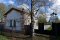 Old brick Orthodox Church of the Savior the all-merciful, built in Belozersk in 1716. Vologda region