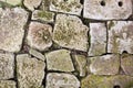 Old brick paving background closeup Royalty Free Stock Photo